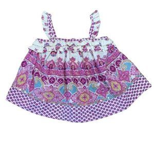 MONSOON Girls Baby Top 3-6 Months Flowing Blouse Boho Hippy Infant Summer NWOT